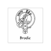 Clan Brodie Crest Rubber Stamp Rubberstempel (Afrduk)