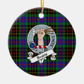 Clan Brodie Hunting Badge Tartan Pset Keramisch Ornament (Voorkant)