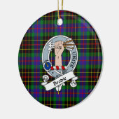 Clan Brodie Hunting Badge Tartan Pset Keramisch Ornament (Links)