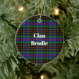 Clan Brodie Hunting Tartan Keramisch Ornament