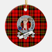 Clan Brodie Modern Badge Tartan Schotse Plaid Keramisch Ornament (Voorkant)