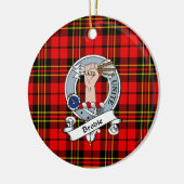 Clan Brodie Modern Badge Tartan Schotse Plaid Keramisch Ornament (Links)