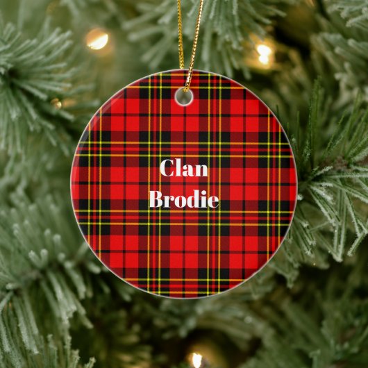 Clan Brodie Modern Tartan Keramisch Ornament (Boom)