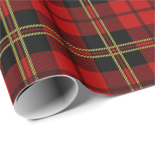 Clan Brodie Red Tartan Patroon Cadeaupapier