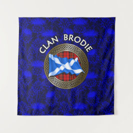 Clan Brodie Schotse Knoop & Vlag Wandkleed
