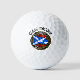 Clan Brodie Tartan Knoop & Vlag Golfballen