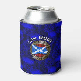 Clan Brodie Tartan Knot & Flag Blikjeskoeler