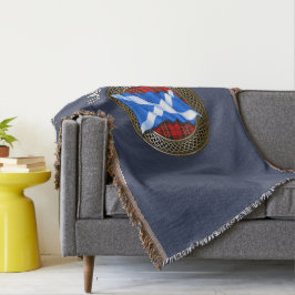 Clan Brodie Tartan Knot & Flag Deken