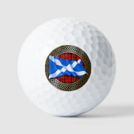 Clan Brodie Tartan Knot & Flag Golfballen