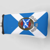 Clan Brodie Tartan Knot & Flag Golfheadcover (Voorkant)