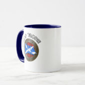 Clan Brodie Tartan Knot & Flag Mok (Voorkant links)