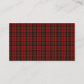 Clan Brodie Tartan Plaid Bruiloft Escort Place Car Plaatskaartje (Achterkant)