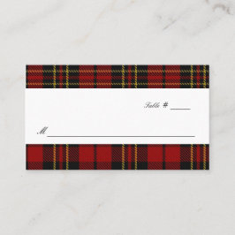 Clan Brodie Tartan Plaid Bruiloft Escort Place Car Plaatskaartje