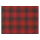 Clan Brodie Tartan Zwart en Rood Plaid Tafelkleed (Voorkant (Horizontaal))