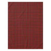 Clan Brodie Tartan Zwart en Rood Plaid Tafelkleed (Voorkant)