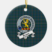 Clan Broun Badge Tartan Pset Keramisch Ornament (Voorkant)