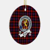 Clan Broun Modern Badge Schotse Plaid Keramisch Ornament (Rechts)