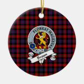 Clan Broun Modern Badge Schotse Plaid Keramisch Ornament (Voorkant)