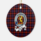 Clan Broun Modern Badge Schotse Plaid Keramisch Ornament (Links)