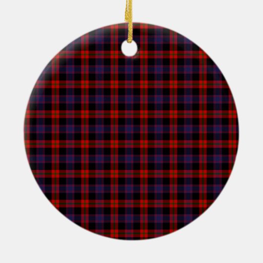 Clan Broun Modern Badge Schotse Plaid Keramisch Ornament (Achterkant)