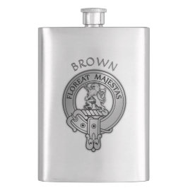 Clan Brown Crest Flacon