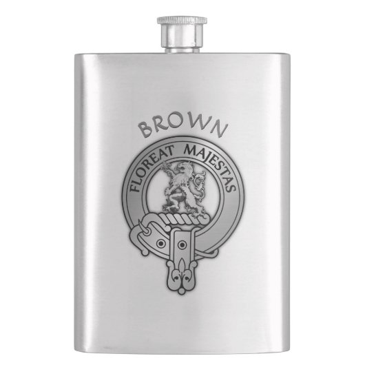 Clan Brown Crest Flacon (Voorkant)
