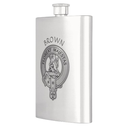 Clan Brown Crest Flacon (Links)