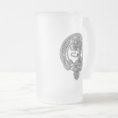 Clan Brown Crest Matglas Bierpul (Voorkant rechts)