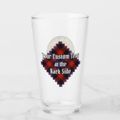 Clan Brown Crest over Tartan Glas (Achterkant)