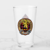 Clan Brown Crest over Tartan Glas (Voorkant)
