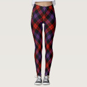 Clan Brown Crest over Tartan Leggings (Voorkant)