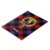 Clan Brown Crest over Tartan Notitieboek (Linkerzijde)