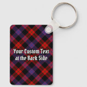 Clan Brown Crest over Tartan Sleutelhanger (Achterkant)