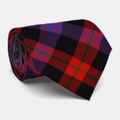 Clan Brown Crest over Tartan Stropdas (Opgerold)