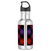 Clan Brown Crest over Tartan Waterfles (Achterkant)