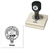 Clan Brown Crest Rubberstempel (Gestempeld)