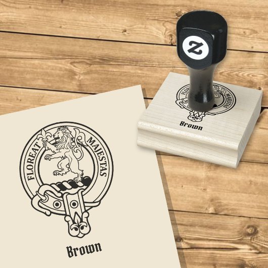 Clan Brown Crest Rubberstempel