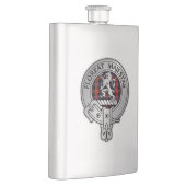 Clan Brown Crest & Tartan Flacon (Rechts)