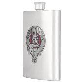 Clan Brown Crest & Tartan Flacon (Links)