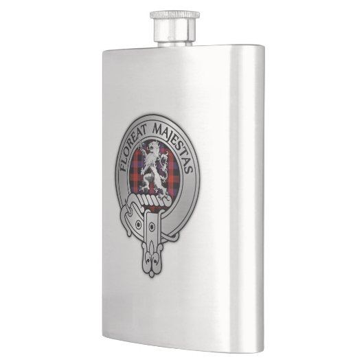 Clan Brown Crest & Tartan Flacon (Links)
