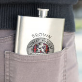 Clan Brown Crest & Tartan Flacon (Voorbeeld)