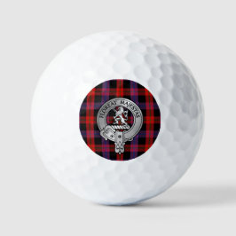 Clan Brown Crest & Tartan Golfballen