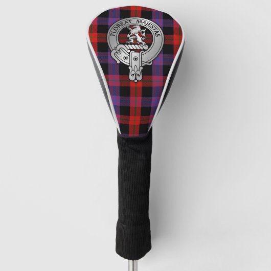 Clan Brown Crest & Tartan Golfheadcover (Voorkant)