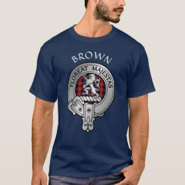 Clan Brown Crest & Tartan T-shirt