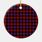 Clan Brown Modern Tartan Keramisch Ornament (Achterkant)