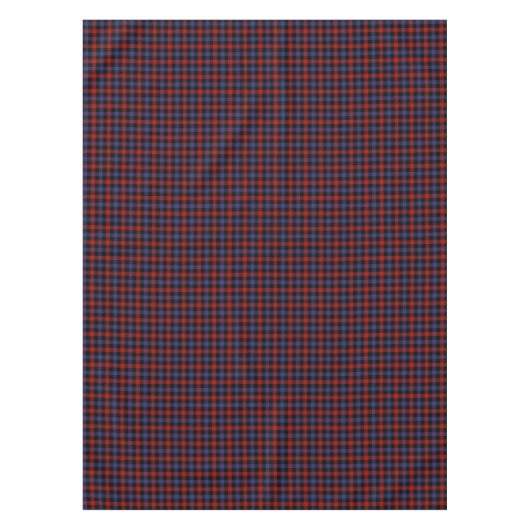 Clan Brown Red en Royal Blue Schotse Tartan Tafelkleed (Voorkant)