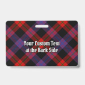 Clan Brown Tartan Badge (Achterkant)