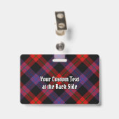 Clan Brown Tartan Badge (Achterkant met clip)