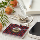 Clan Brown Tartan en Sporran Sleutelhanger (Voorkant Rechts)