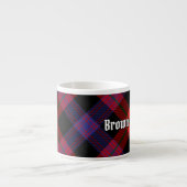 Clan Brown Tartan Espresso Kop (Voorkant)